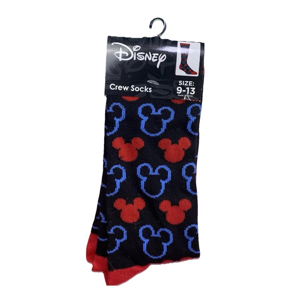 Mickey Mouse Disney Adult's Novelty Crew Socks New with tags NWT